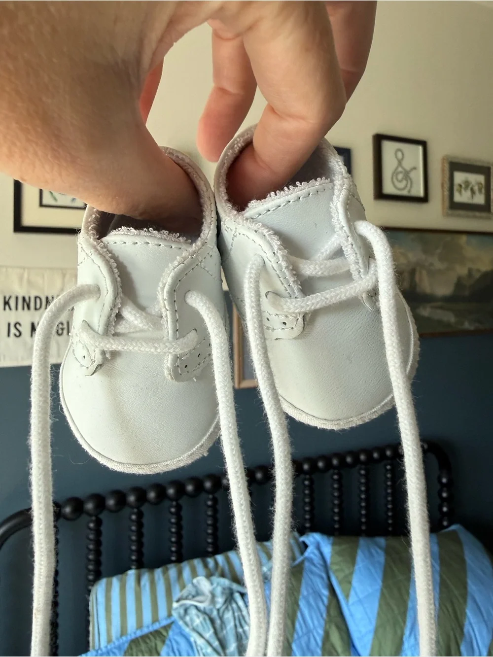 Baby Deer White Leather Baby Walker Shoes stage 1